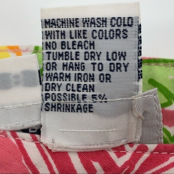 Lilly Pulitzer Juice Bar Print Crop Pant Lemon Slice Tiki Cocktails Retro Size 8 - Picture 6 of 6